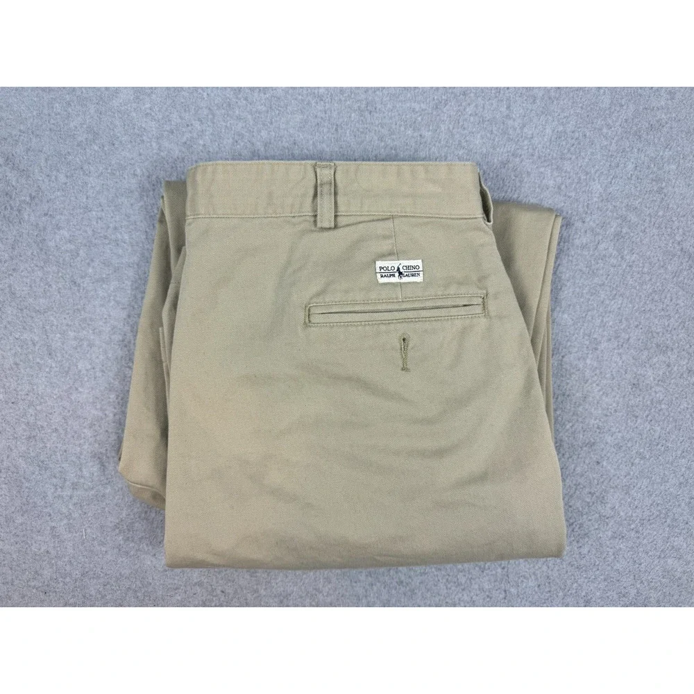 Polo Ralph Lauren‎ Pants Men's 38x30 Tan Classic Fit Chino Brown Measures 35x30